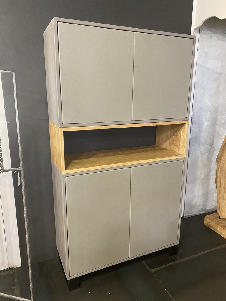 Buffet haut Valchromat Gris 180x100x40