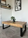 Table basse Poutre Chêne 110 x 55 cm 