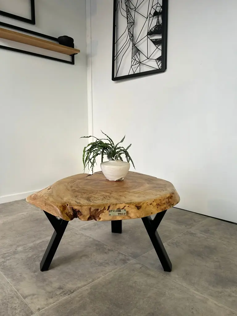 Table basse Ronde Chêne D-70 cm 